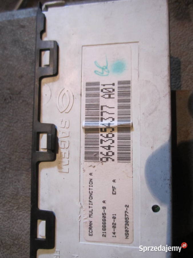 wyświetlacz radia sagem