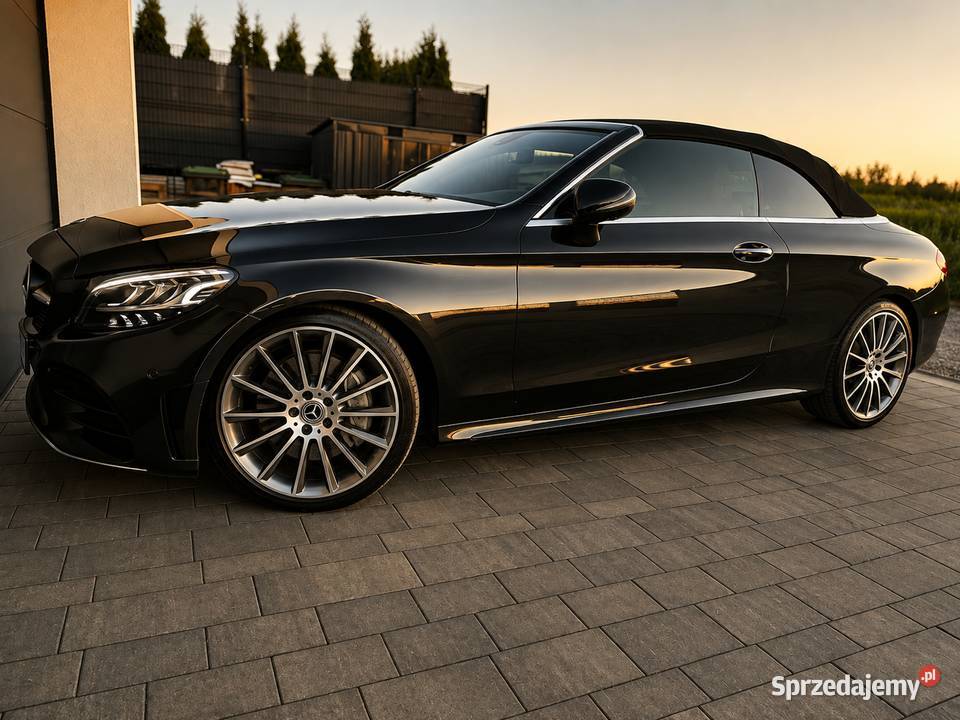 W205 Mercedes C cabrio 2019 lift AMG 258 serwisowany w ASO Lublin