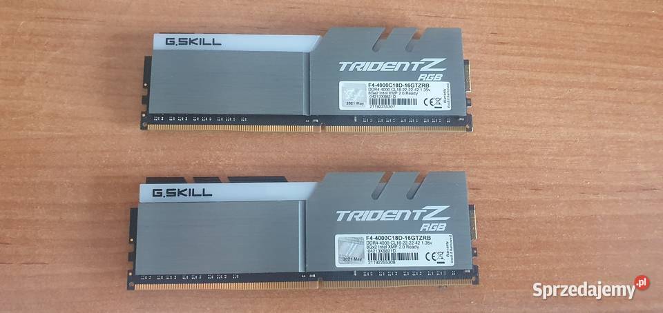 GSkill TridentZ RGB DDR4 16GB 2x8GB 4000MHz CL18 G.Skill opolskie