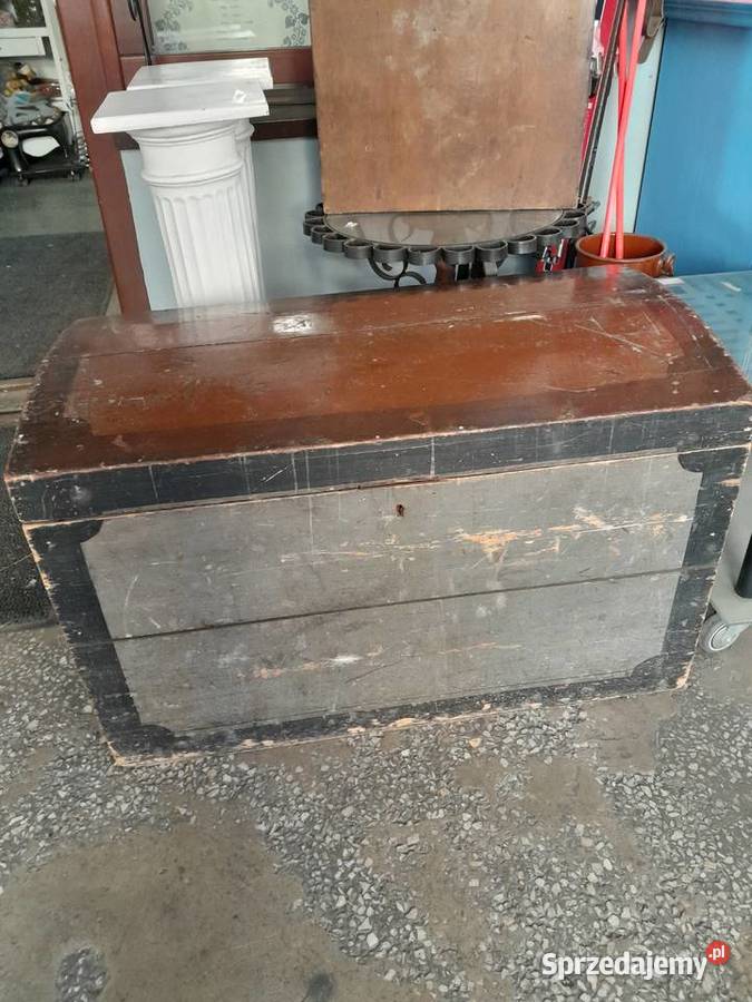 Drewniany kufer skrzynia Oleśnica