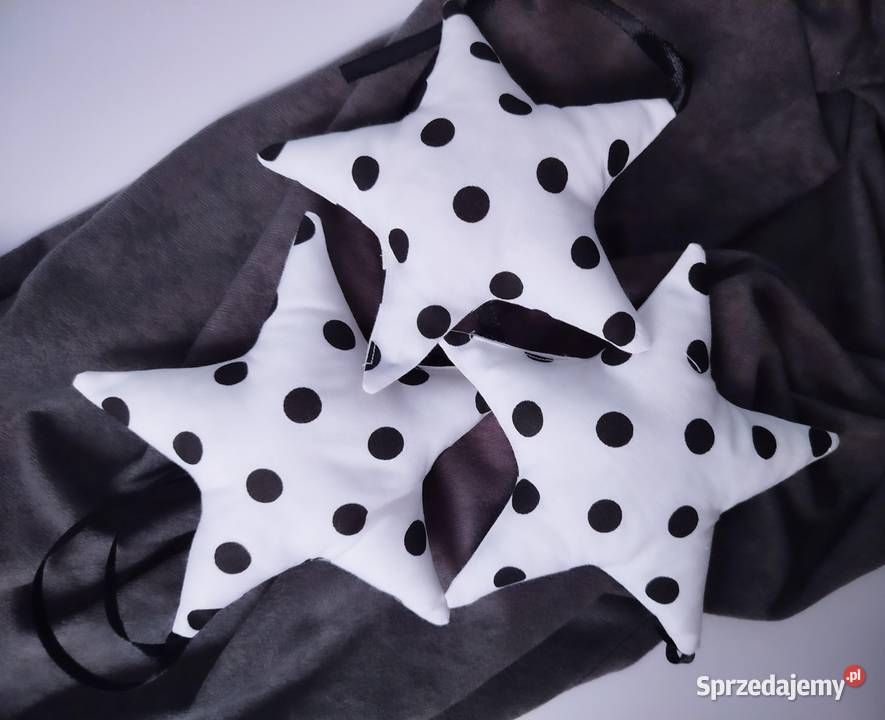 Gwiazdki bawełniane hand made Dekoracje i ozdoby Łęczna sprzedam