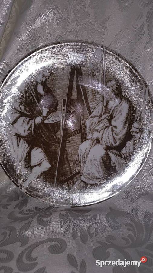 piękne talerze ozdobne kolekcjonerskie Porcelana i szkło łódzkie Chorzew