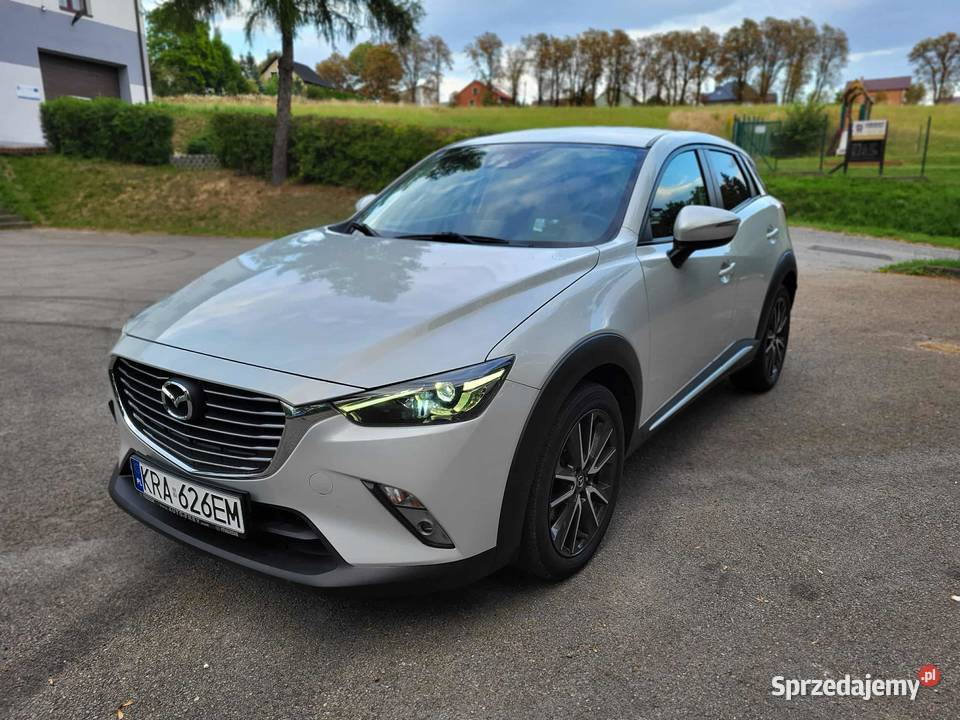 Mazda CX3 Skypassion Hud LED Kamera Biała Perła benzyna CX-3 Samochody osobowe Krzeszowice
