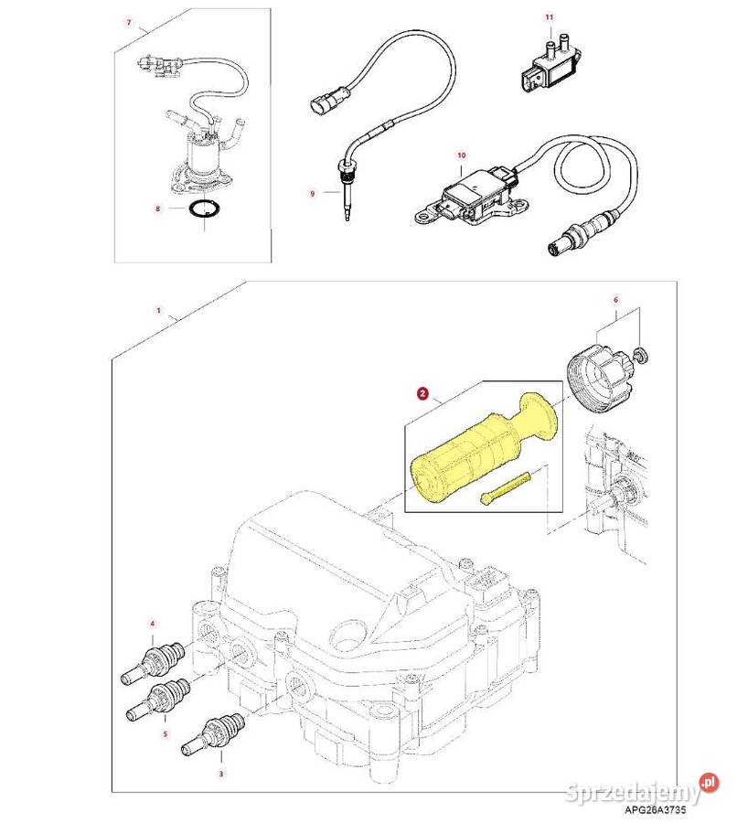 Zestaw filtra AdBlue Massey Ferguson ACP0594170