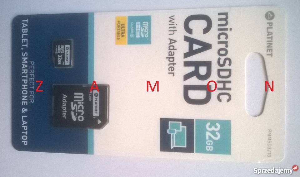 Karta PLATINET microSDHC + ADAPTER SD 32GB class10