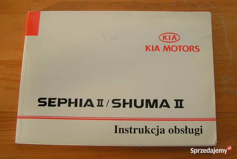 Instrukcja KIA SHUMA polsku mazowieckie Warszawa