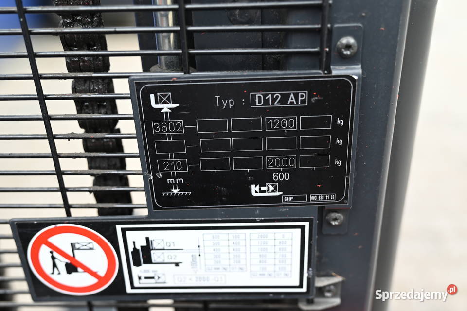 Paleciak elektryczny Linde D12 AP 360 2016 Częstochowa sprzedam