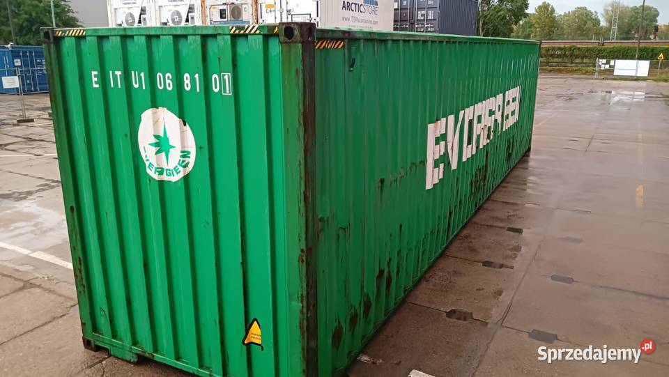 Kontener morski używany 40 HC 12 metrowy Mława