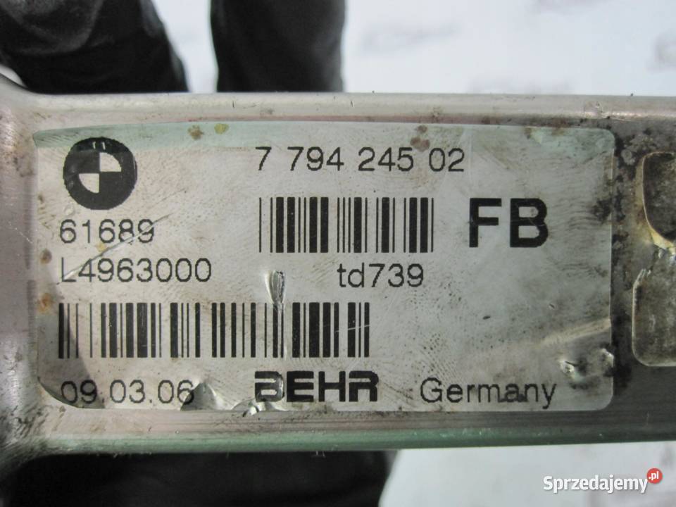 BMW 3 20 D M47D20 204D4 06r chłodniczka spalin