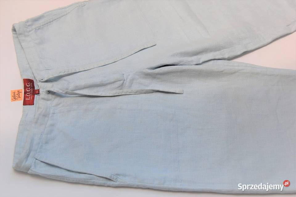 Spodnie rybaczki 34 HM 34 XS len lniane Lublin