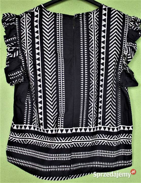 bluzka satynowa z printem Blue Royal Warszawa