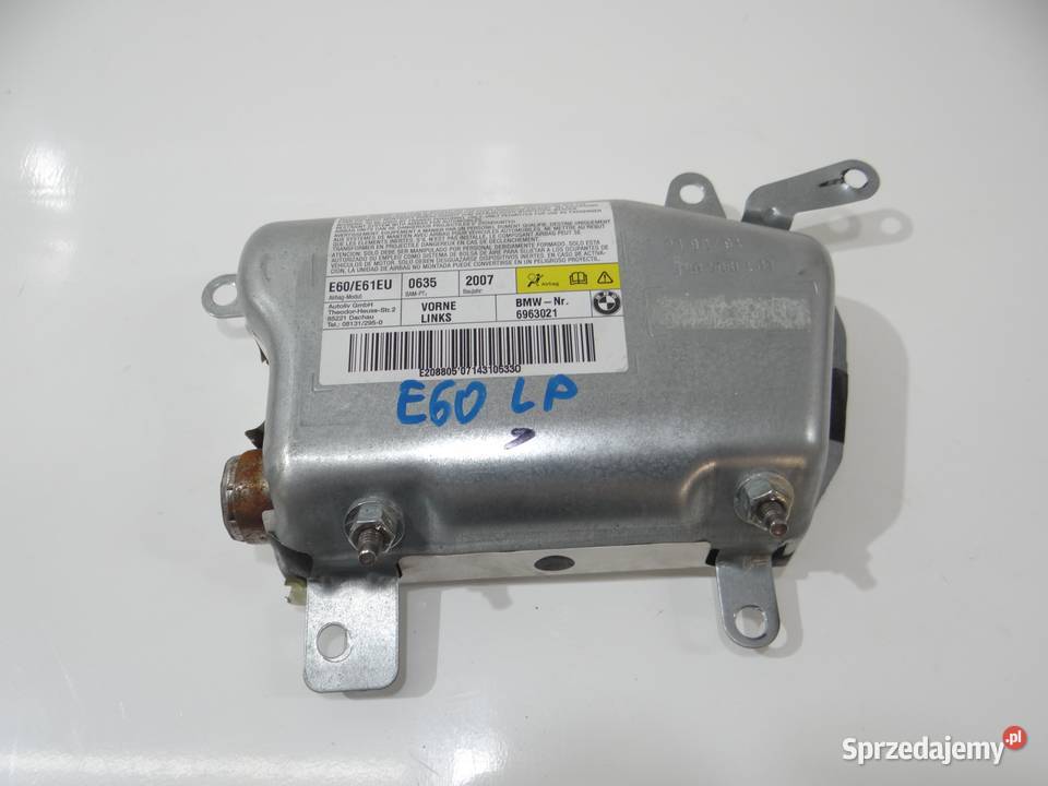 PODUSZKA POWIETRZNA DRZWI LEWY PRZÓD BMW E60 Wyposażenie wnętrza Strzyżewice