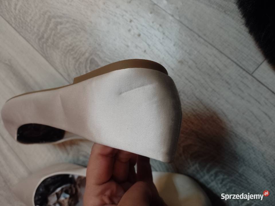 44 UK 11 ASOS Design Ekskluzywne białe baleriny Kraków