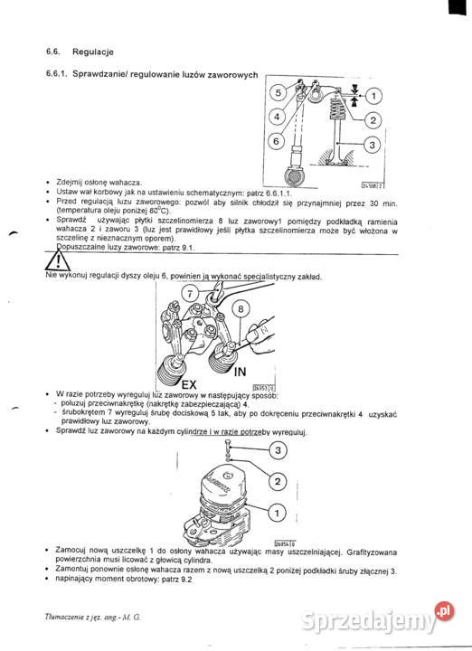 Instrukcja obsługi silnika DEUTZ F36 L912 Szczecin