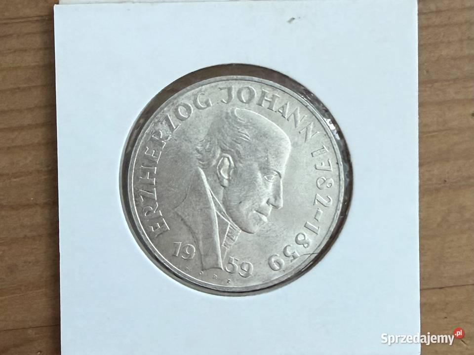 Moneta Austria 25 szylingów Ag 1959 r I Gliwice