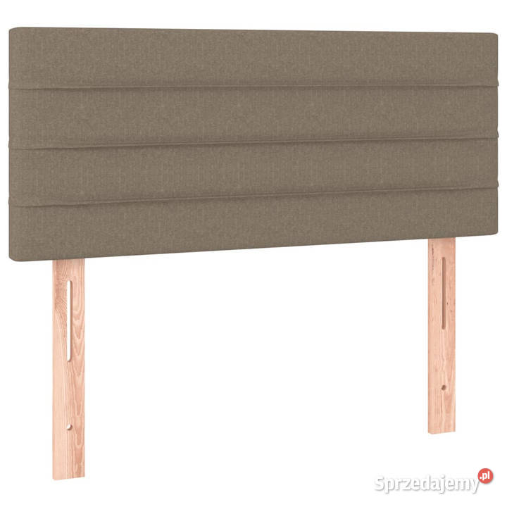 Zagłówek do łóżka z LED taupe 100x5x7888 tkanina Warszawa