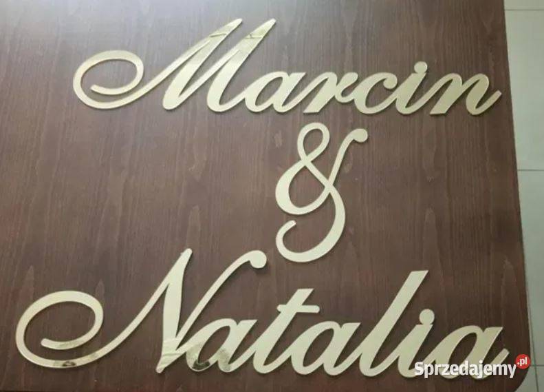 Napis ślubny Marcin Natalia Iwanowice