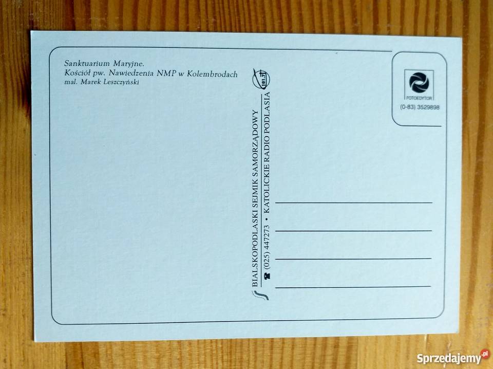 SANKTUARIUM MARYJNE KOŚCIÓŁ NAWIEDZENIA NMP W lubelskie Piszczac sprzedam