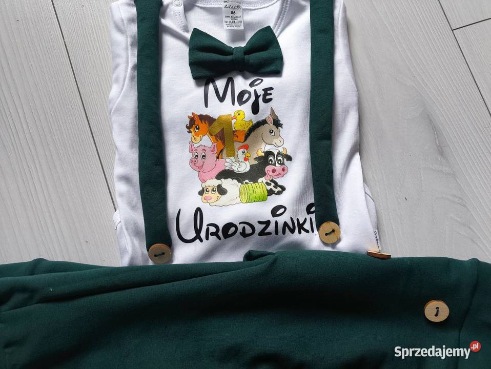 Komplet chabrowy na roczek chłopca mstylroczek Mielęcin sprzedam