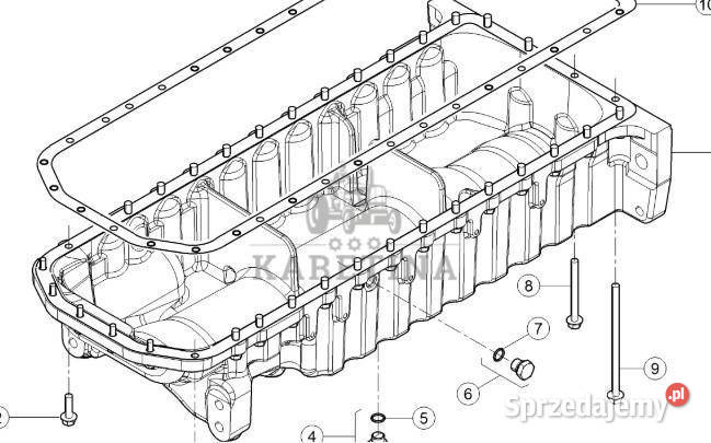 CLAAS Arion 610 660 Miska Olejowa Silnika CZĘŚCI wielkopolskie Jastrzębniki