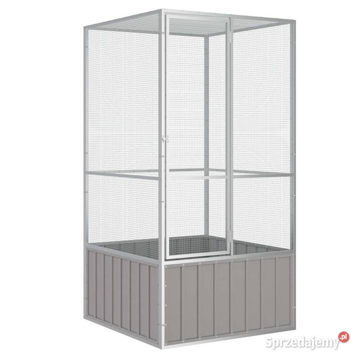 vidaXL Woliera szara 111x107x2115 galwanizowana Warszawa sprzedam