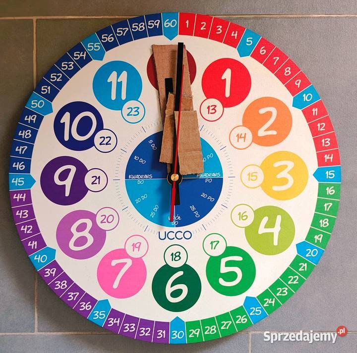 Zegar ścienny zabawka edukacyjna Toruń
