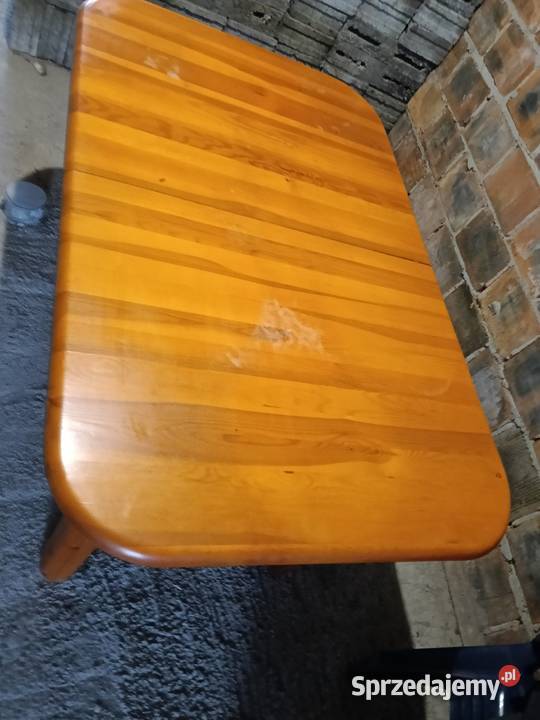 Stół drewniany rozkładany plus krzesla wielkopolskie Konin sprzedam