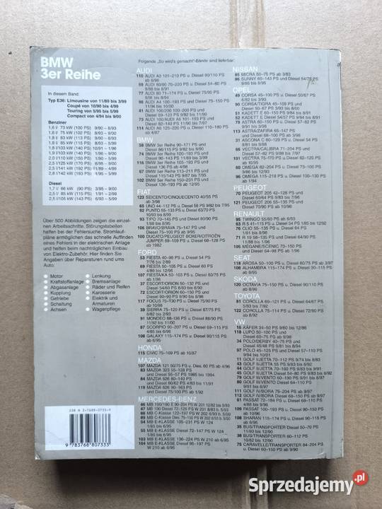 Sam Naprawiam BMW E 36 INSTRUKCJA NAPRAW Kamień Pomorski