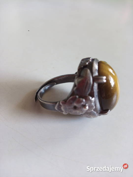 Srebrny WarmetoOrno Naszyjnik szarotka PRL Nowy Sącz