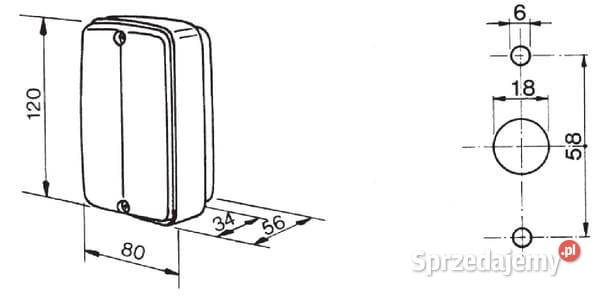 Lampa zespolona kierunkowskazu i postoju 12V