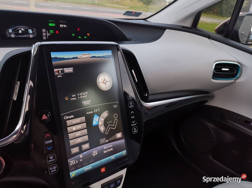 Toyota Prius PLUGIN najbogatsza wersja czujnik deszczu mazowieckie Płock