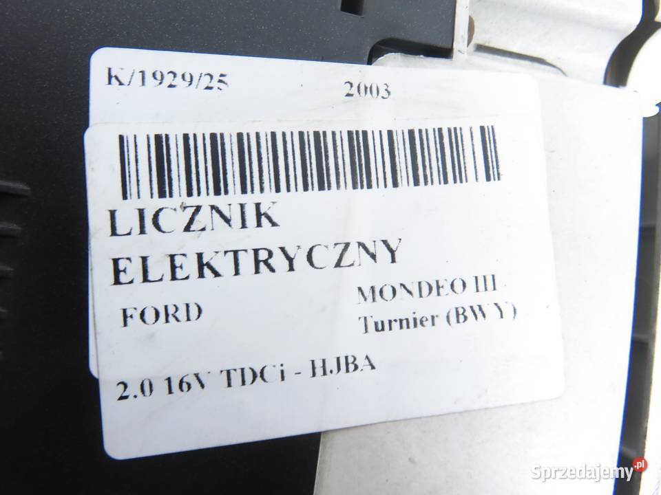 LICZNIK FORD MONDEO III 20 TDCi 1S7F10849JF Wyposażenie wnętrza