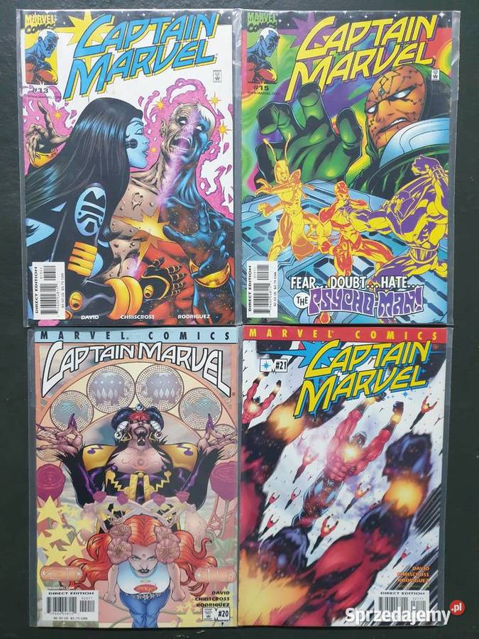 Captain Marvel kolekcja 25 komiksów Marvel USA Gdynia