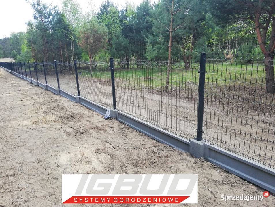 Ogrodzenie panelowe 3D z podmurówką betonową śląskie Częstochowa