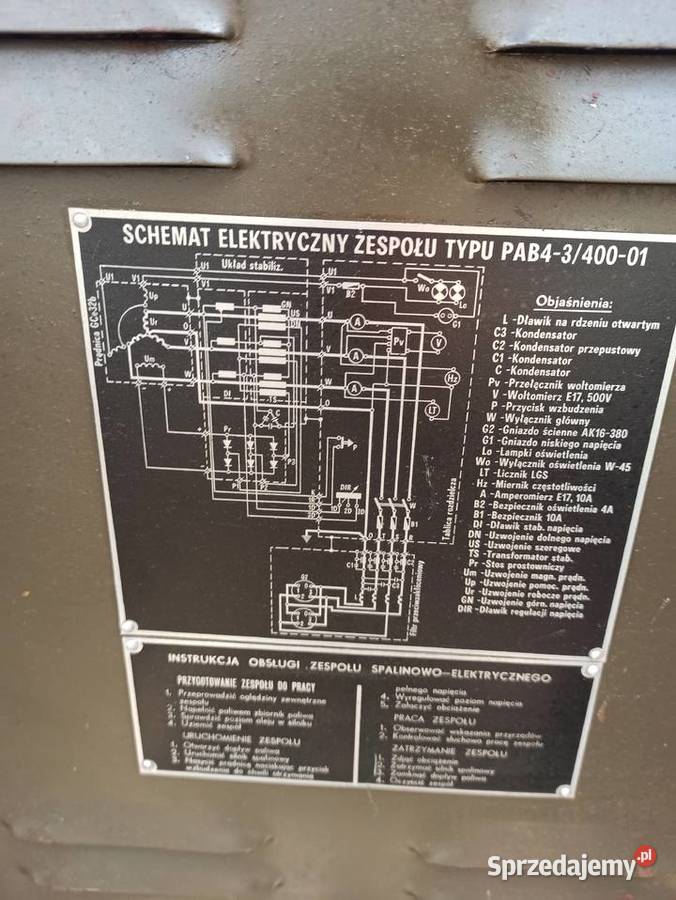 Agregat wojskowy prądotwórczy PAB 4 4KW