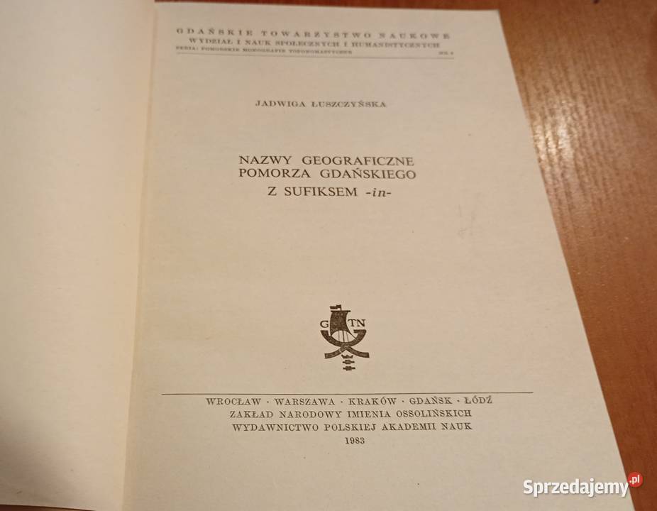 Nazwy geograficzne Pomorza Gdańskiego z sufiksem pomorskie Gdańsk