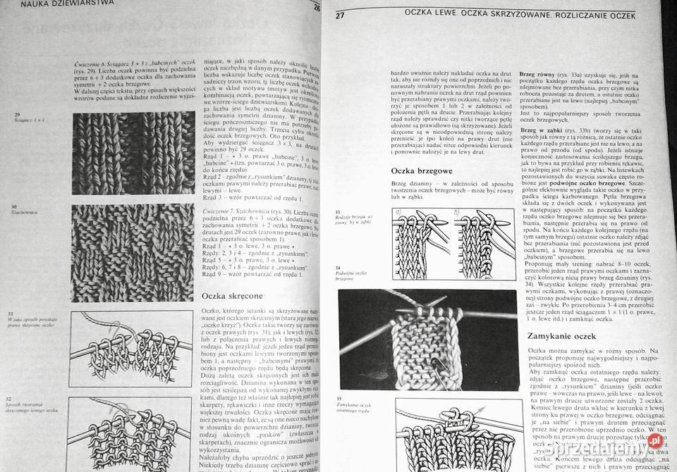 Dziewiarstwo ręczne każdego Margarita Rok wydania 1990 lubelskie Chełm