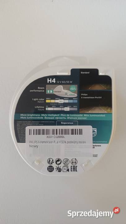 Żarówki halogenowe Philips H4 Xtreme Vision