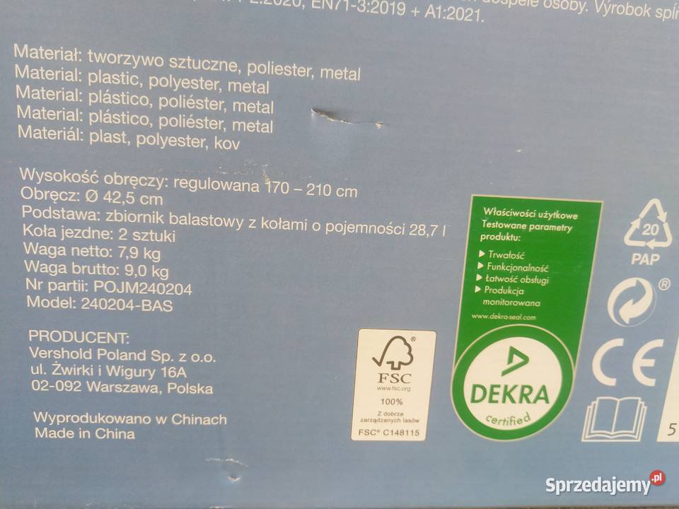 NAJTANIEJ Zestaw Do Koszykówki Mobilny Kosz Na śląskie Zabrze