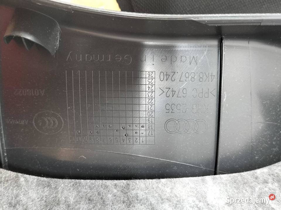 OSŁONA SŁUPKA B PRAWA SLINE KPL 4K Audi A7 II osobowe sprzedam
