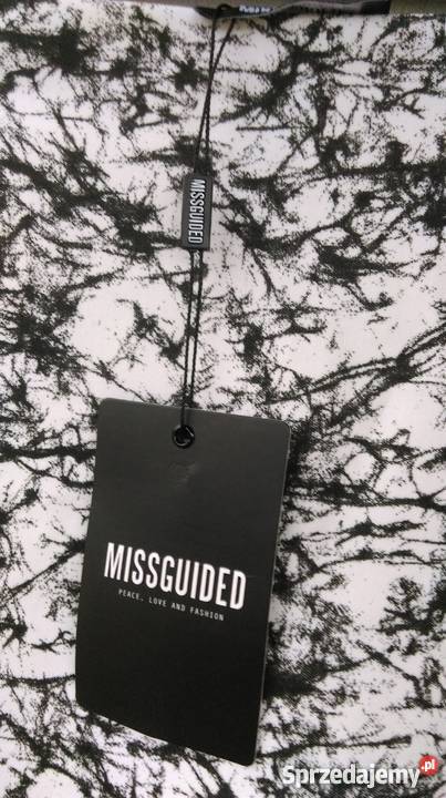 Nowa midi spodniczka missguided bialo czarna M L Zembrzyce