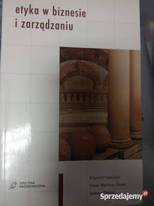 Etyka w biznesie i zarządzaniu książki Antykwariat mazowieckie sprzedam