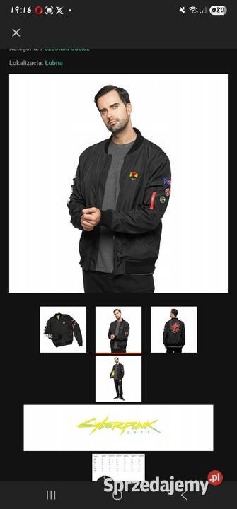 Kurtka Jacket Cyberpunk 2077 Idealna Rozmiar M Moda i Styl