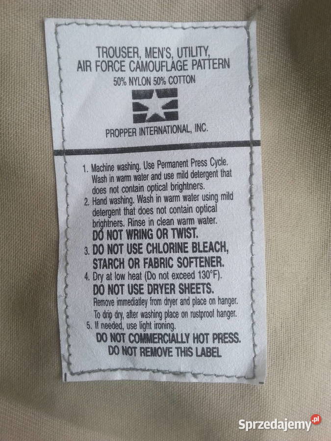Spodnie ABU tiger stripes 34S USAF dolnośląskie Wrocław