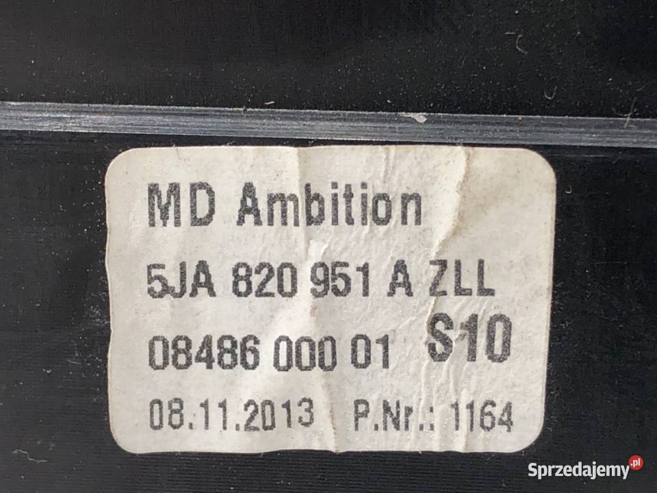 KRATKA NAWIEWU PRZÓD SKODA RAPID 5JA820951A osobowe