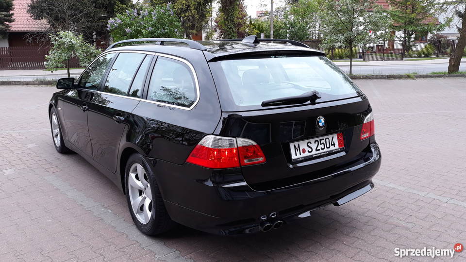 BMW E60 TOURING 530D CZARNA OPŁATACH nawigacja