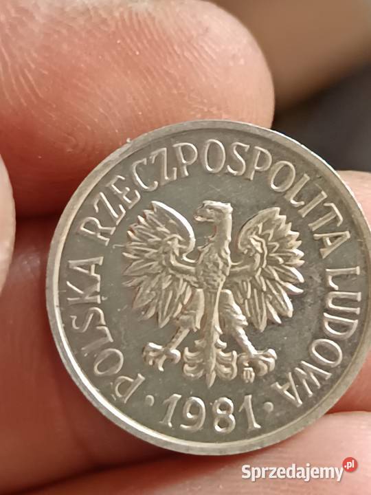 Sprzedam 20 gr 1981 r lekka skretka Numizmatyka lubelskie
