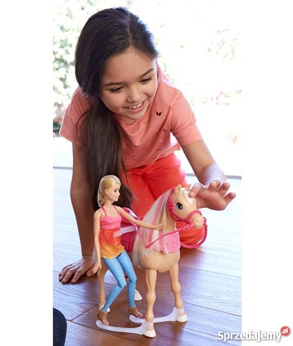 Lalka Barbie i Tańczący Koń Interaktywny Mattel