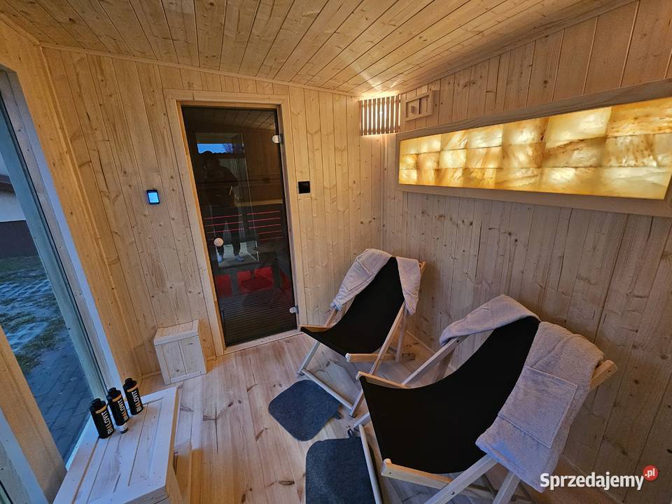 Sauna ogrodowa Premium izolowana z Przedsionkiem Płock