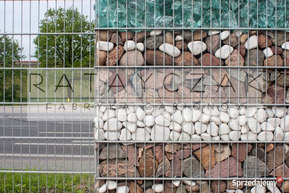 Gabion gabiony Ogrodzenie 120m Frontowe Kosze z Gniewkowo